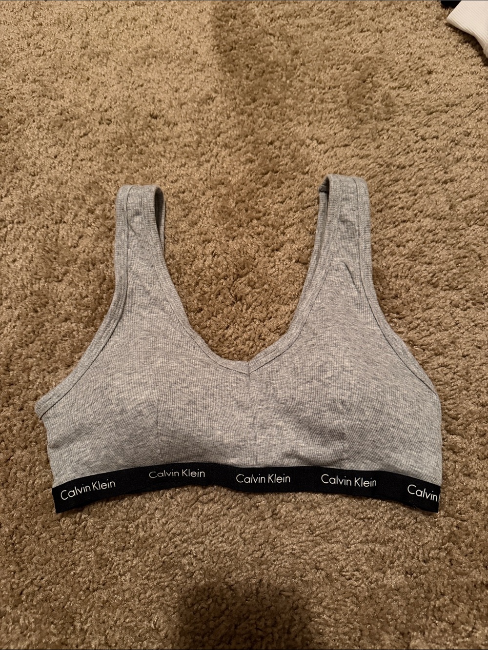 Calvin Klein Cotton Ribbed Bralette 🧡